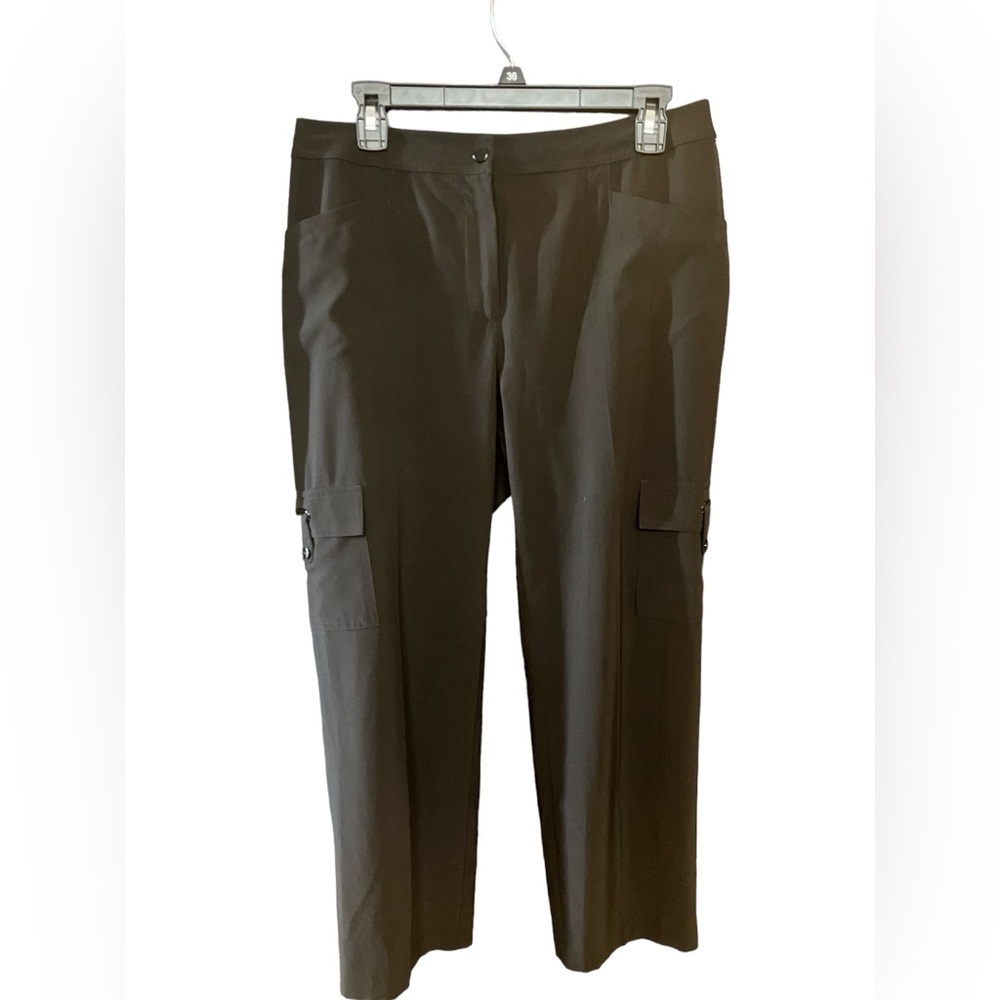 Zenergy by Chicos Cargo Pants Small Black​​​​